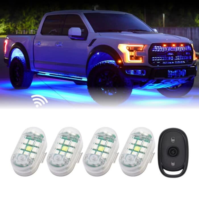 Multi-Use Wireless LED Strobe Lights – 7-Color USB Rechargeable with Remote Control - Image 1
