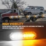 Amber & White Emergency Strobe Lights – Ultra-Slim Warning Light Bars for Trucks and Cars - Image 10