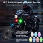 Multi-Use Wireless LED Strobe Lights – 7-Color USB Rechargeable with Remote Control - Image 3