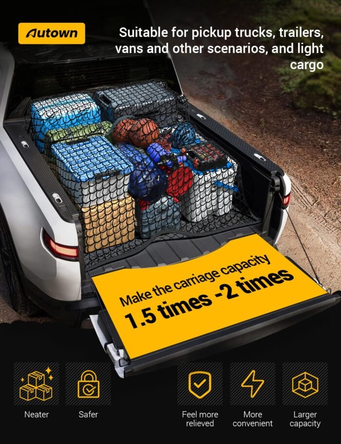 Expandable Mesh Cargo Net – Ideal for Trucks, Boats & Off-Road Vehicles - Image 2