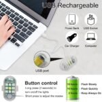 Multi-Use Wireless LED Strobe Lights – 7-Color USB Rechargeable with Remote Control - Image 4