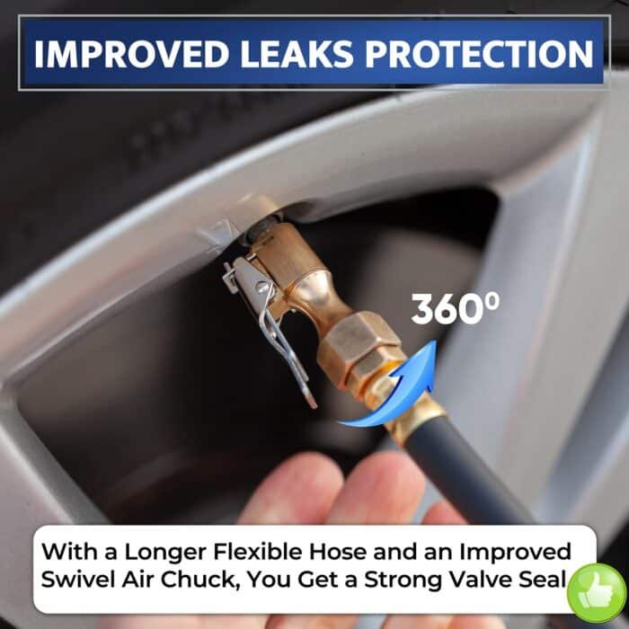 Professional Tire Pressure Gauge with Air Chuck (0–170 PSI) - Image 3