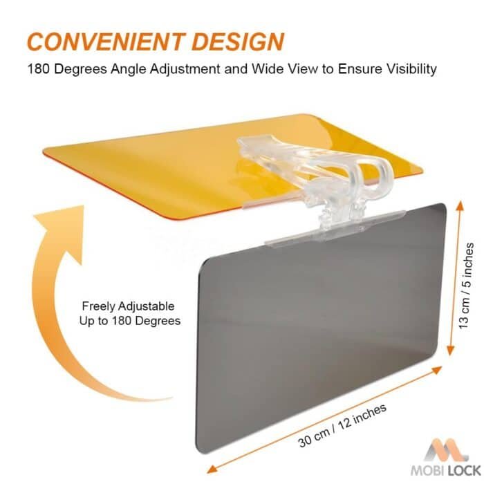 Day & Night Anti-Glare Car Visor – Reversible HD Sunshade for Safer Driving - Image 6