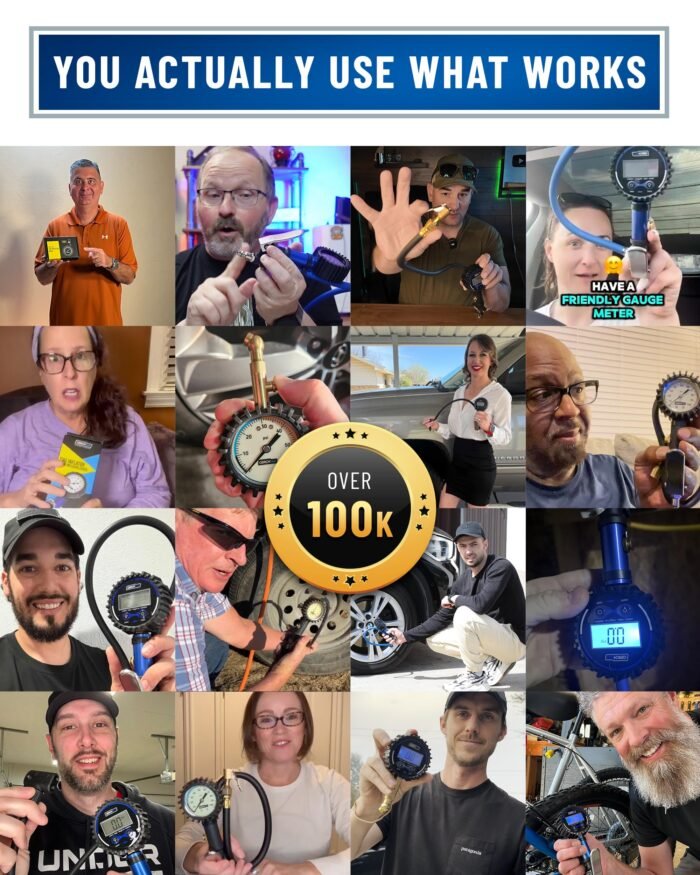 Professional Tire Pressure Gauge with Air Chuck (0–170 PSI) - Image 6