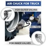 Professional Tire Pressure Gauge with Air Chuck (0–170 PSI) - Image 7