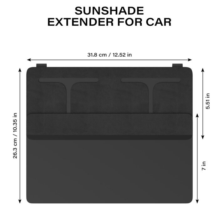 GlareGuard XL – Magnetic Adjustable Polarized Car Visor Extension for Day & Night Driving - Image 8