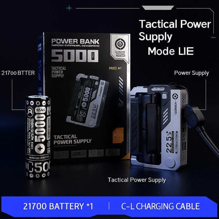 MechaCharge™ – Modular Tactical Power Bank with Clip-On Battery System - Image 10