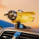 Adorable Spinning Solar Plane Car Ornament - Image 2