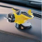 Adorable Spinning Solar Plane Car Ornament - Image 3