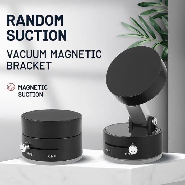 MagHold™ Pro Ultra-Stable Magnetic Car Mount with Foldable Vacuum Suction Design - Image 4