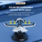 Adorable Spinning Solar Plane Car Ornament - Image 4