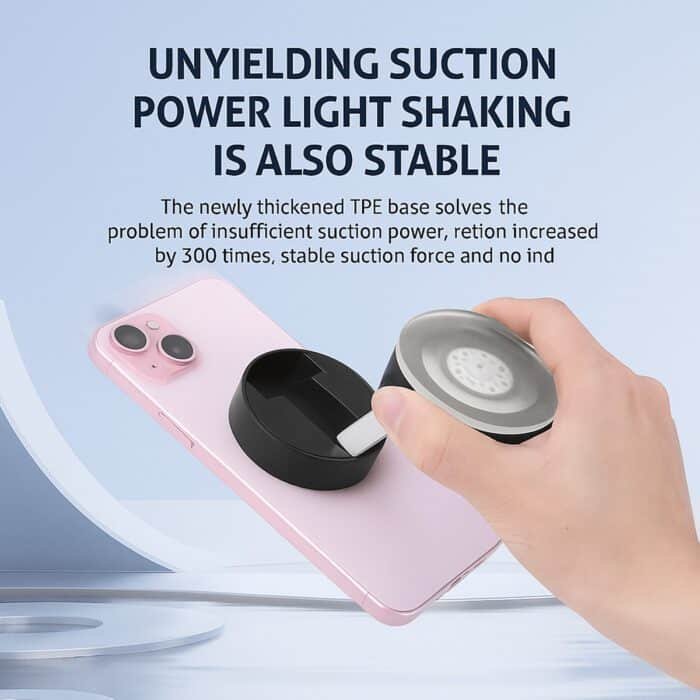 MagHold™ Pro Ultra-Stable Magnetic Car Mount with Foldable Vacuum Suction Design - Image 5