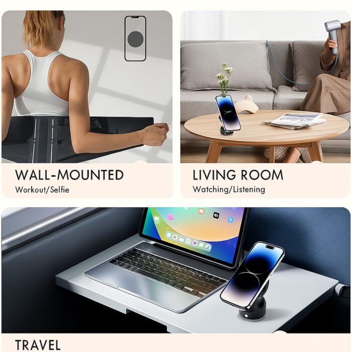 MagHold™ Pro Ultra-Stable Magnetic Car Mount with Foldable Vacuum Suction Design - Image 7