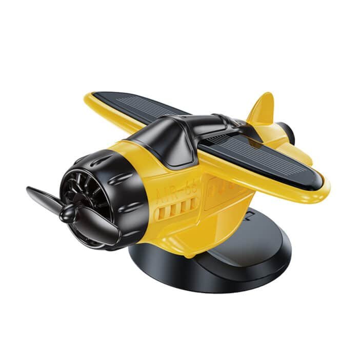 Adorable Spinning Solar Plane Car Ornament - Image 12