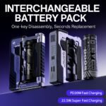 MechaCharge™ – Modular Tactical Power Bank with Clip-On Battery System - Image 2