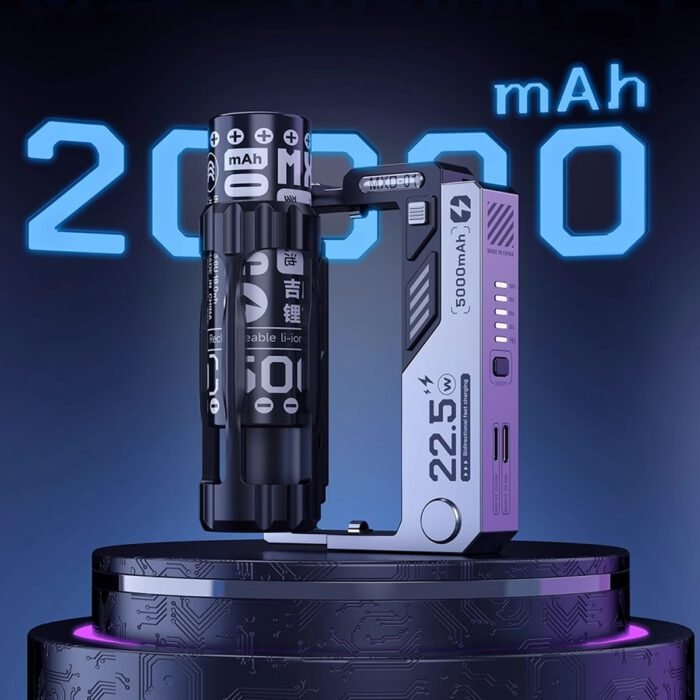MechaCharge™ – Modular Tactical Power Bank with Clip-On Battery System - Image 7