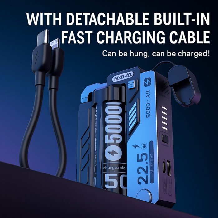 MechaCharge™ – Modular Tactical Power Bank with Clip-On Battery System - Image 9