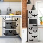 Creative Car Vinyl Sticker Set - Floral & Bat Themed Scratch Cover Decals for Door/Bumper - Image 4