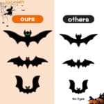 Creative Car Vinyl Sticker Set - Floral & Bat Themed Scratch Cover Decals for Door/Bumper - Image 6